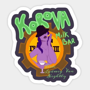 Korova Milk Bar Sticker